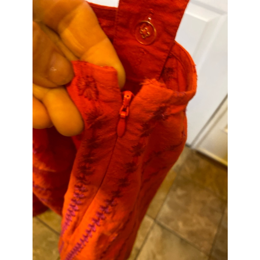 Free People red dress with Criss cross back size Xl - Picture 4 of 7